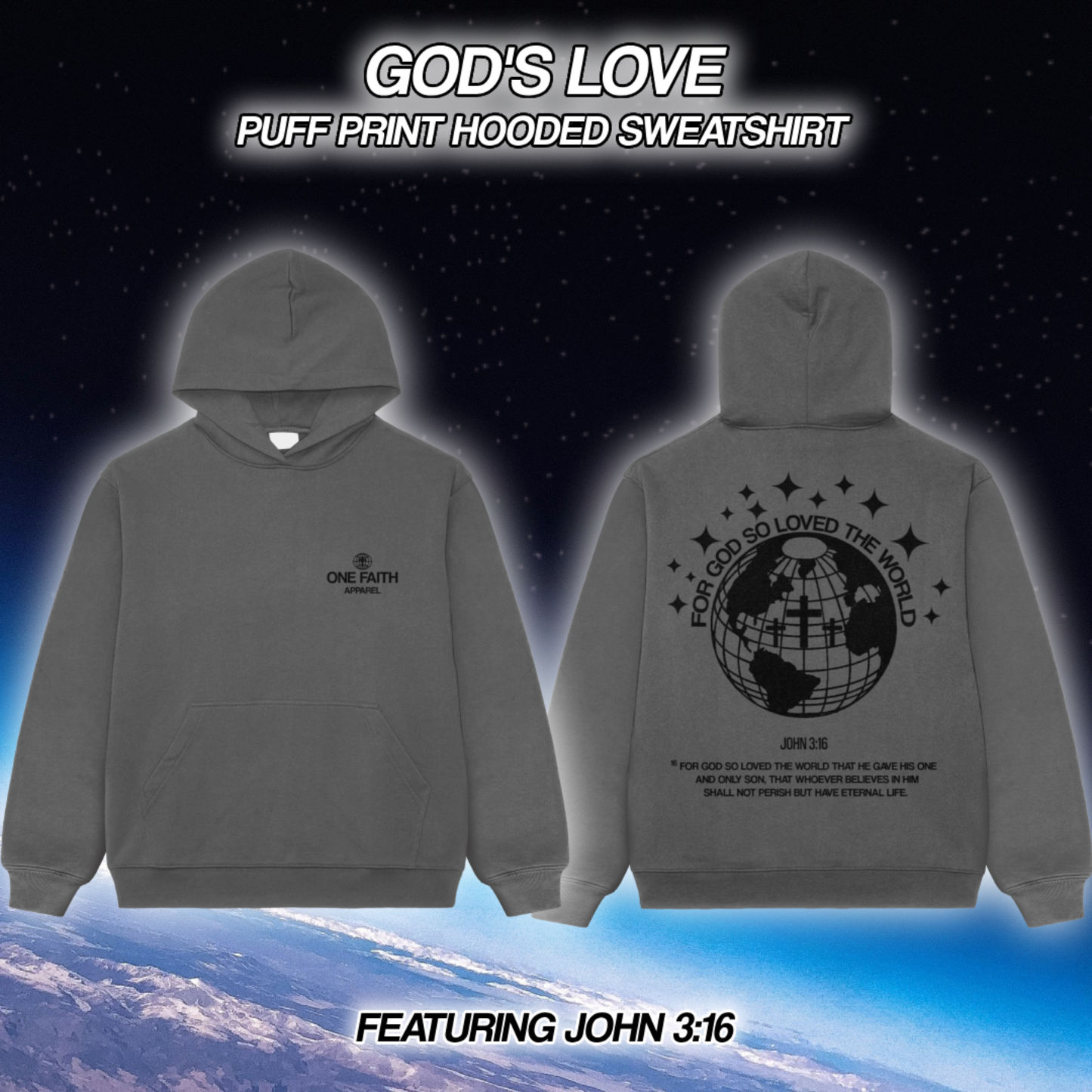 God’s Love Hoodie (Grey)