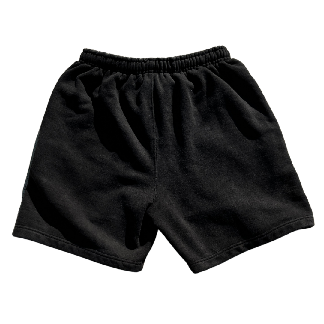 “FAITH!” Acid Wash Shorts (Black)