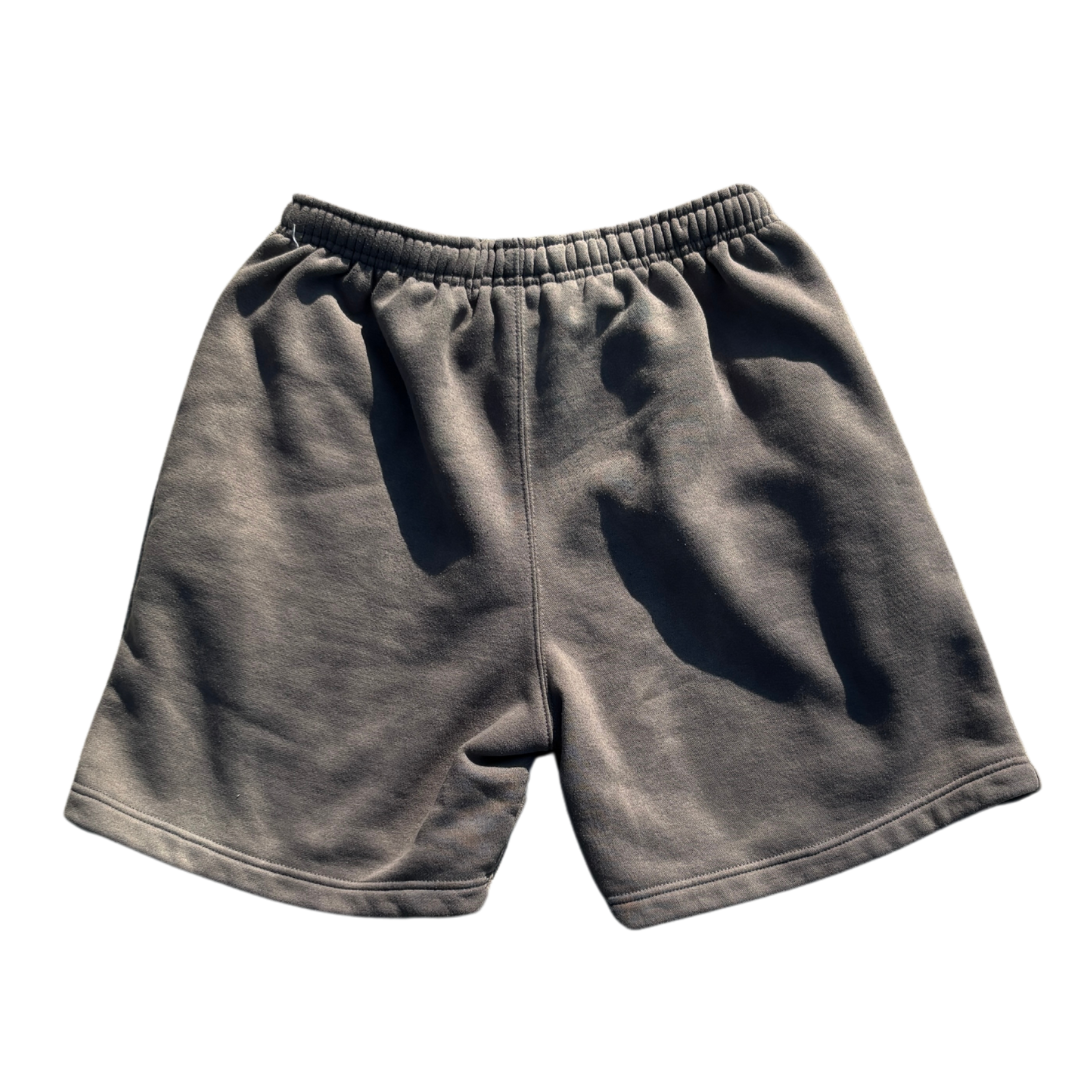 “FAITH!” Acid Wash Shorts (Grey)
