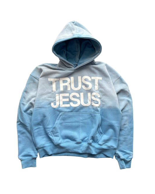 "TRUST JESUS!" HOODIE [BLUE]
