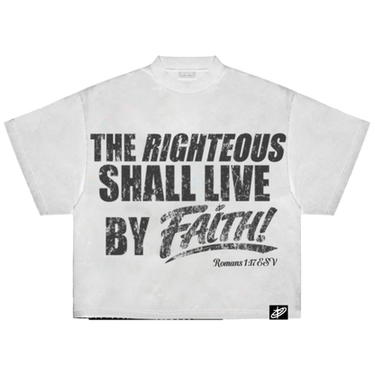 "RIGHTEOUS" CROPPED TEE [BLACK]
