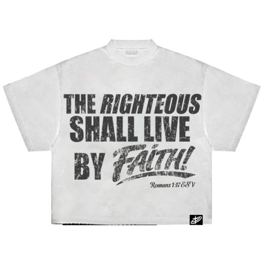 "RIGHTEOUS" CROPPED TEE [BLACK]