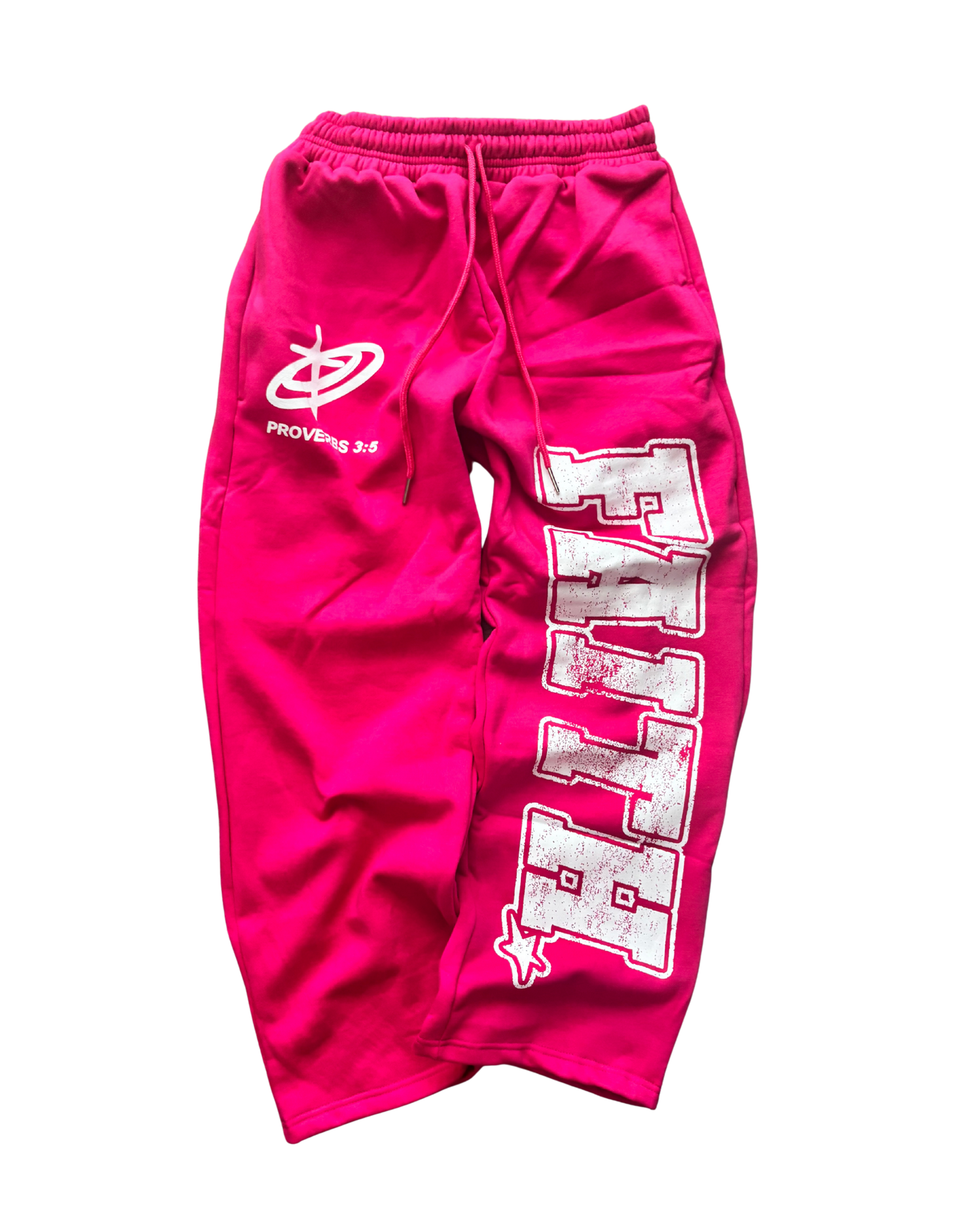 "FAITH!" SWEATPANTS [ROSE]
