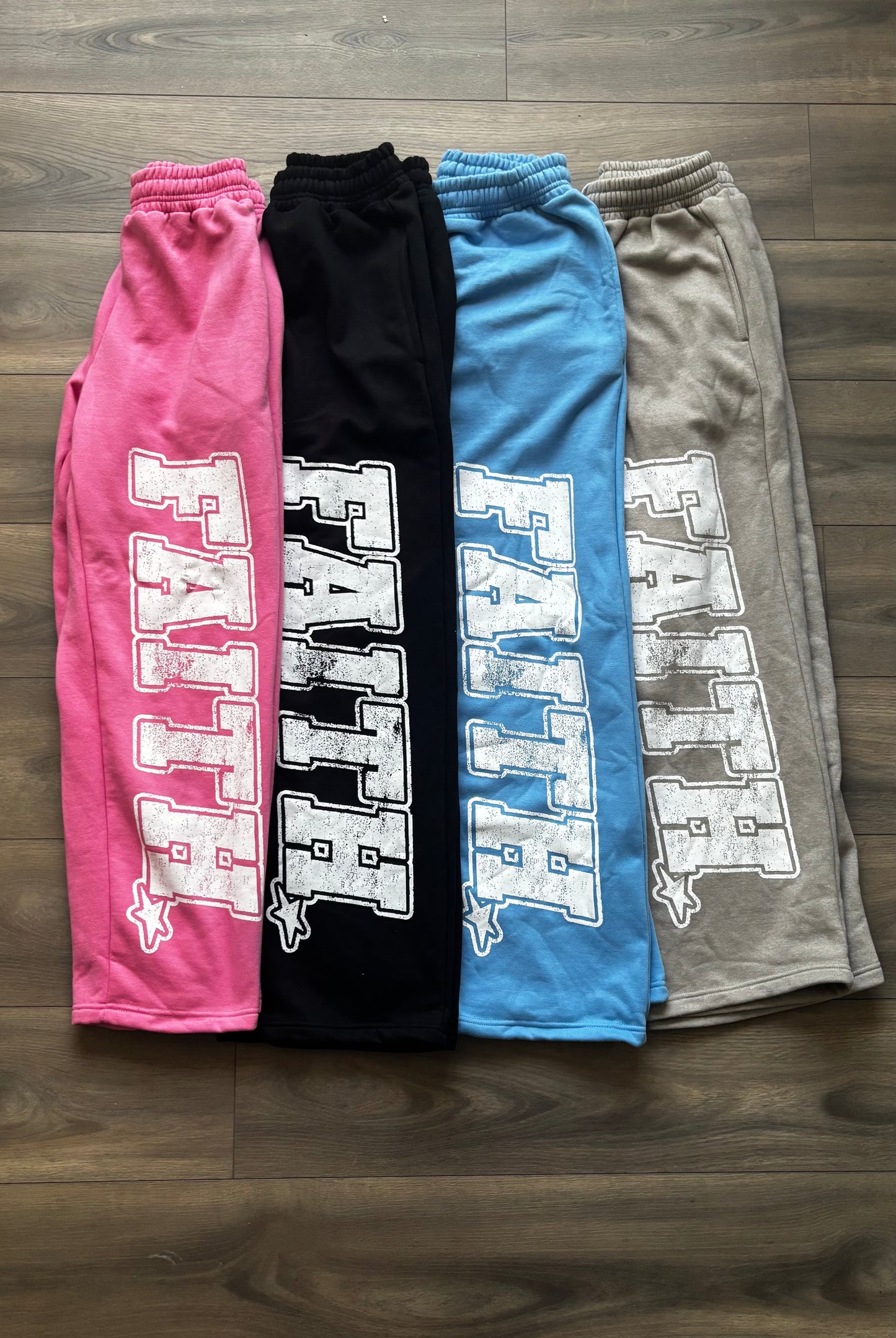 "FAITH!" SWEATPANTS (BLUE)