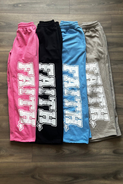 "FAITH!" SWEATPANTS (BLUE)