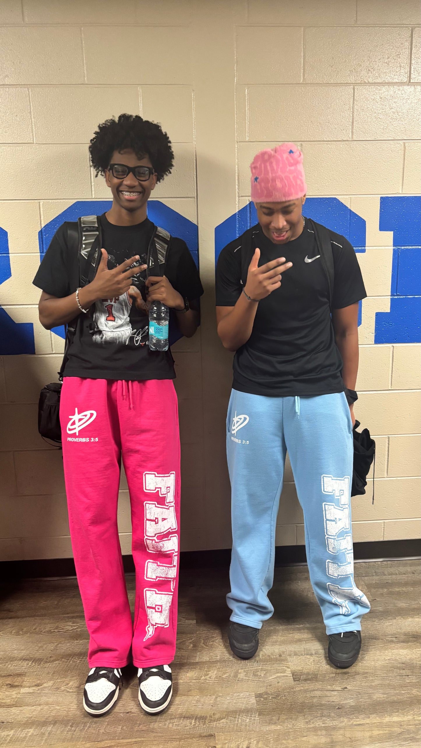 "FAITH!" SWEATPANTS [ROSE]