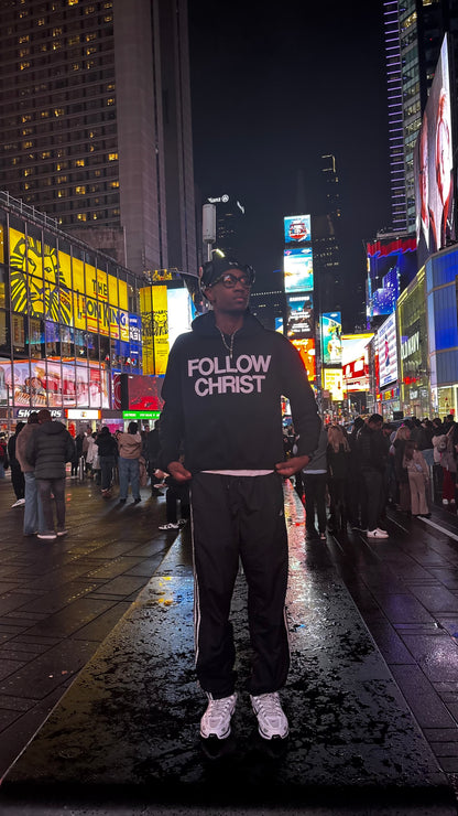 "FOLLOW CHRIST!" HOODIE [BLACK]