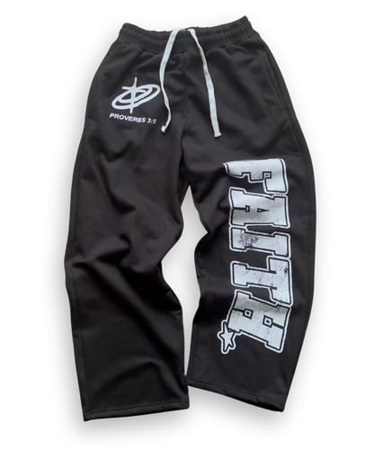 "FAITH!" SWEATPANTS (BLACK)