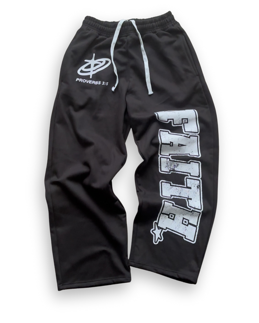"FAITH!" SWEATPANTS (BLACK)