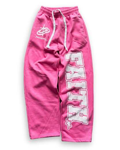 "FAITH!" SWEATPANTS (PINK)