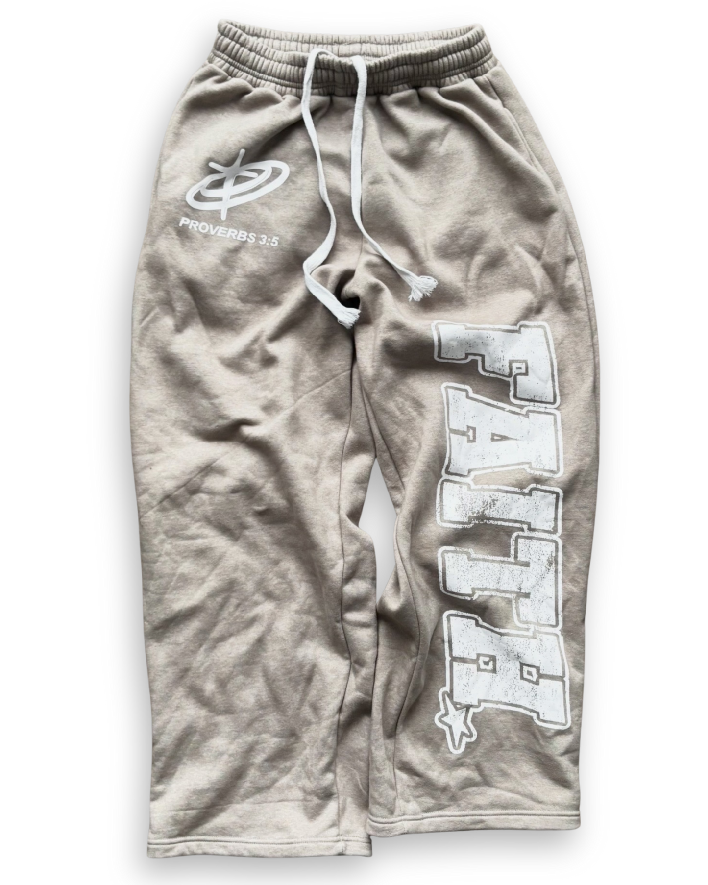 "FAITH!" SWEATPANTS [GREY]