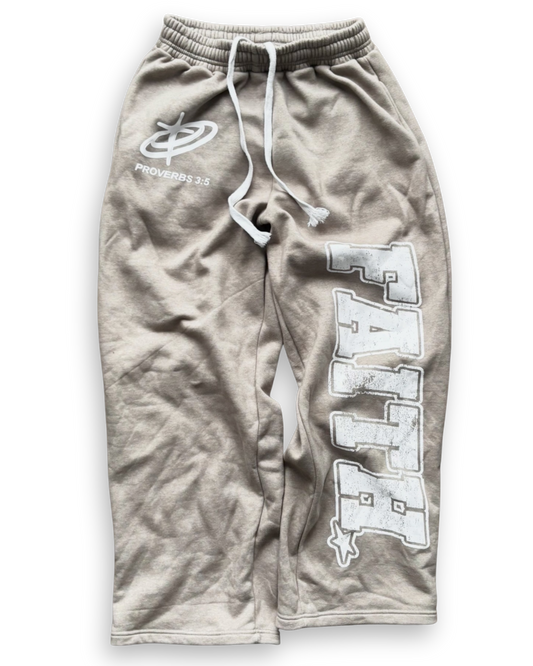 "FAITH!" SWEATPANTS [GREY]