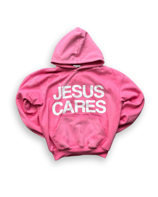 “JESUS SAVES!” HOODIE [Pink]