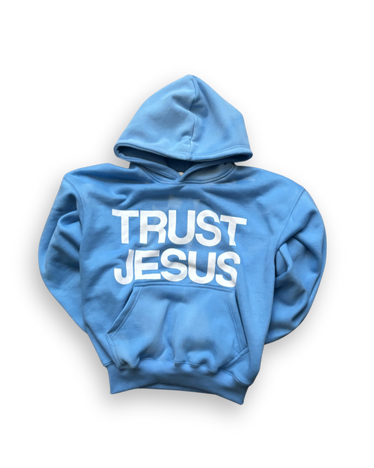 "TRUST JESUS!" HOODIE [BLUE]