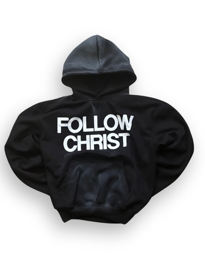 "FOLLOW CHRIST!" HOODIE [BLACK]