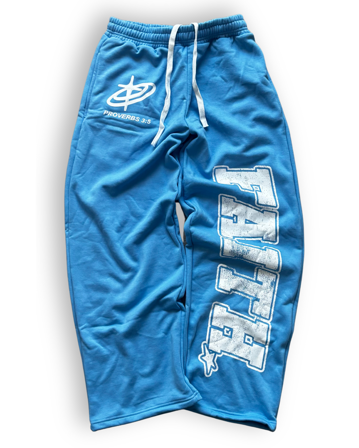 "FAITH!" SWEATPANTS (BLUE)