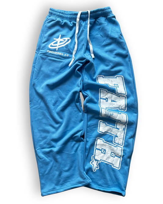 "FAITH!" SWEATPANTS (BLUE)