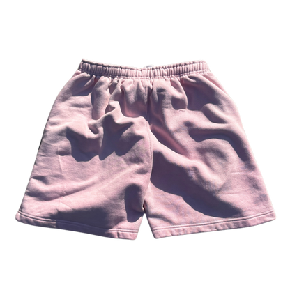 “FAITH!” Acid Wash Shorts (Pink)