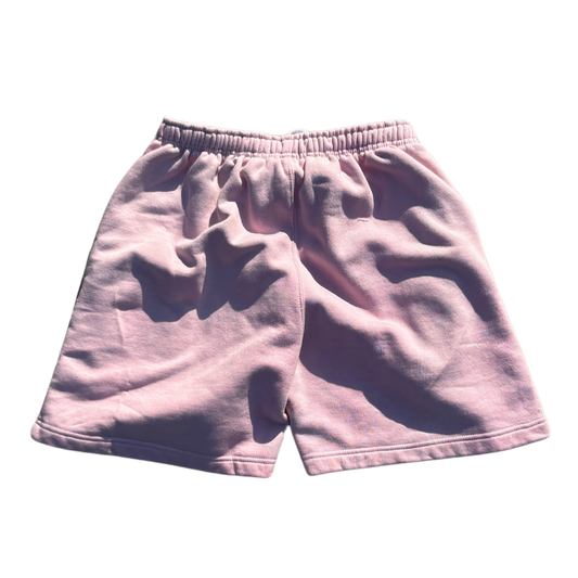 “FAITH!” Acid Wash Shorts (Pink)