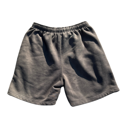 “FAITH!” Acid Wash Shorts (Grey)