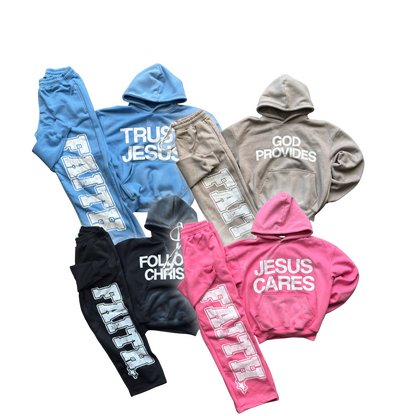 "FAITH!" SWEATPANTS (BLUE)