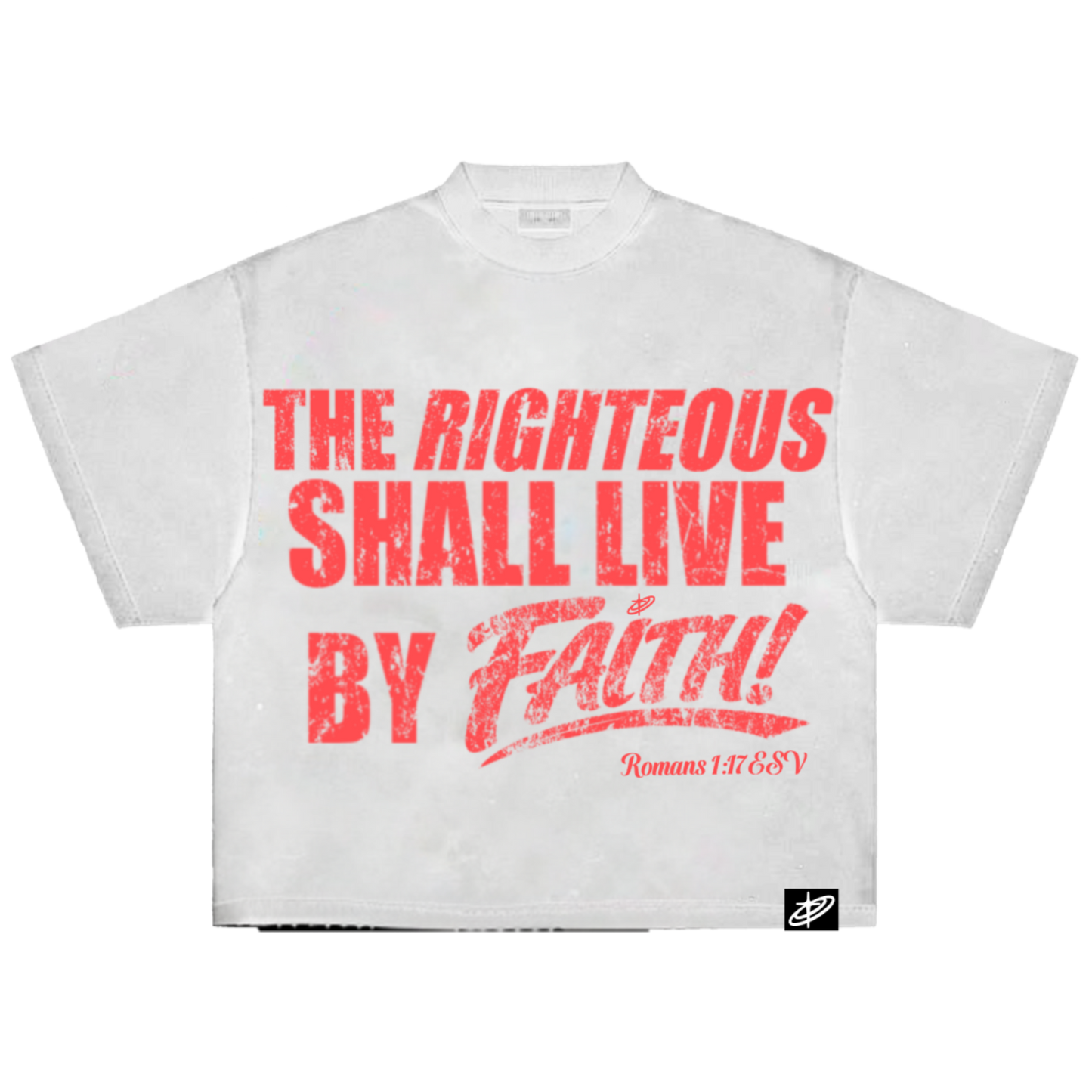 "RIGHTEOUS" CROPPED TEE [RED]